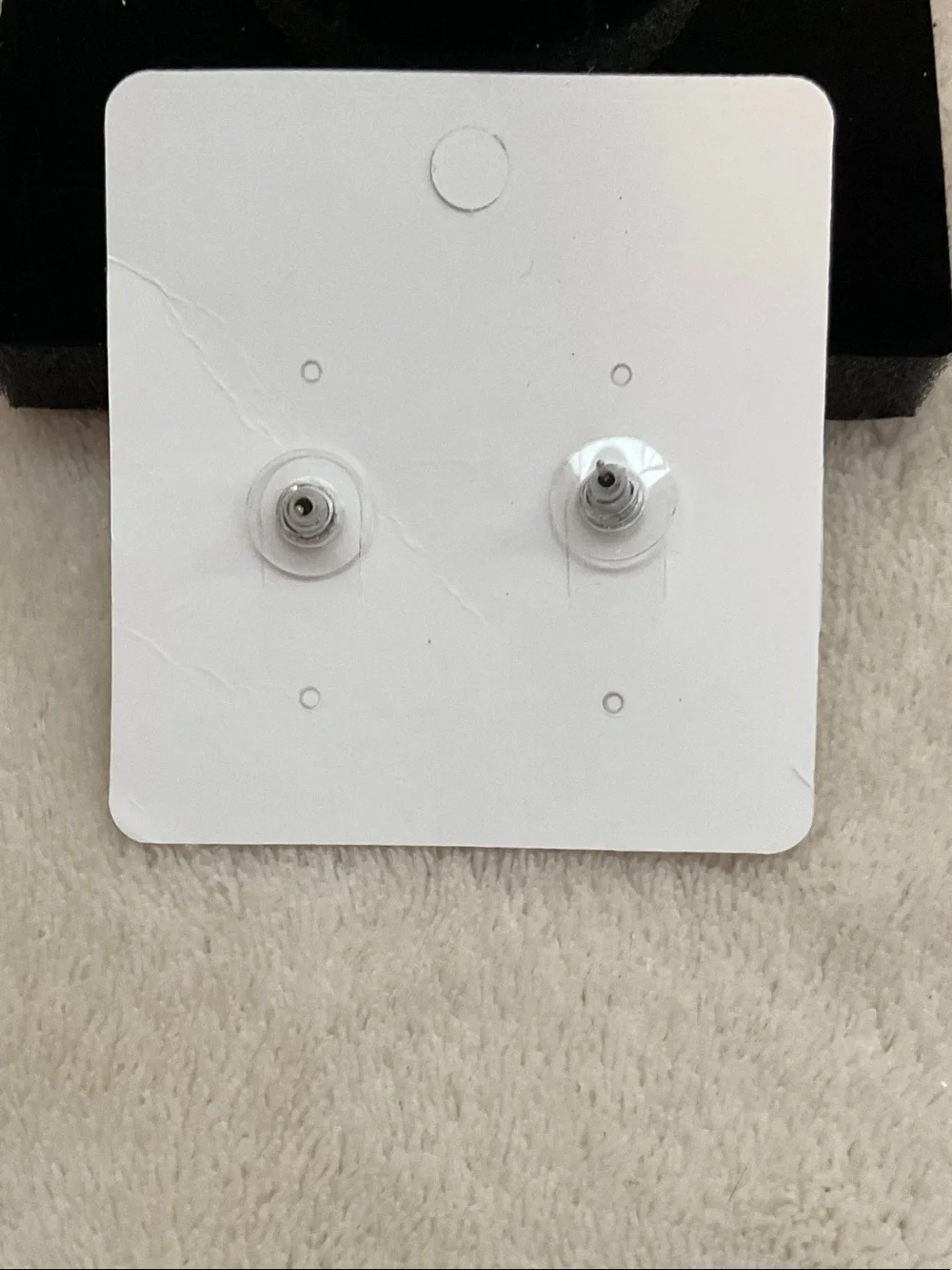 Kids Bunny Stud Earrings in Pale Yellow